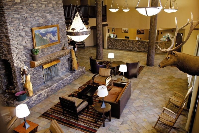 فندق ذا جراند آت جراند كانيون توسايان المظهر الخارجي الصورة The lobby at the Grand Teton National Park Lodge